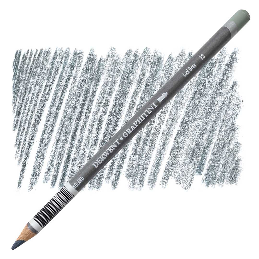 Open in modal - Derwent Graphitint Pencil - Cool Grey pencil and swatch