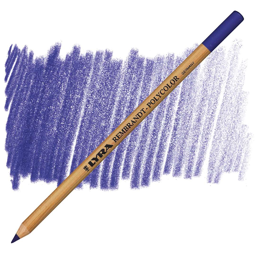 Open in modal - Lyra Rembrandt Polycolor Premium Oil-Based Colored Pencil - Blue Violet pencil and swatch