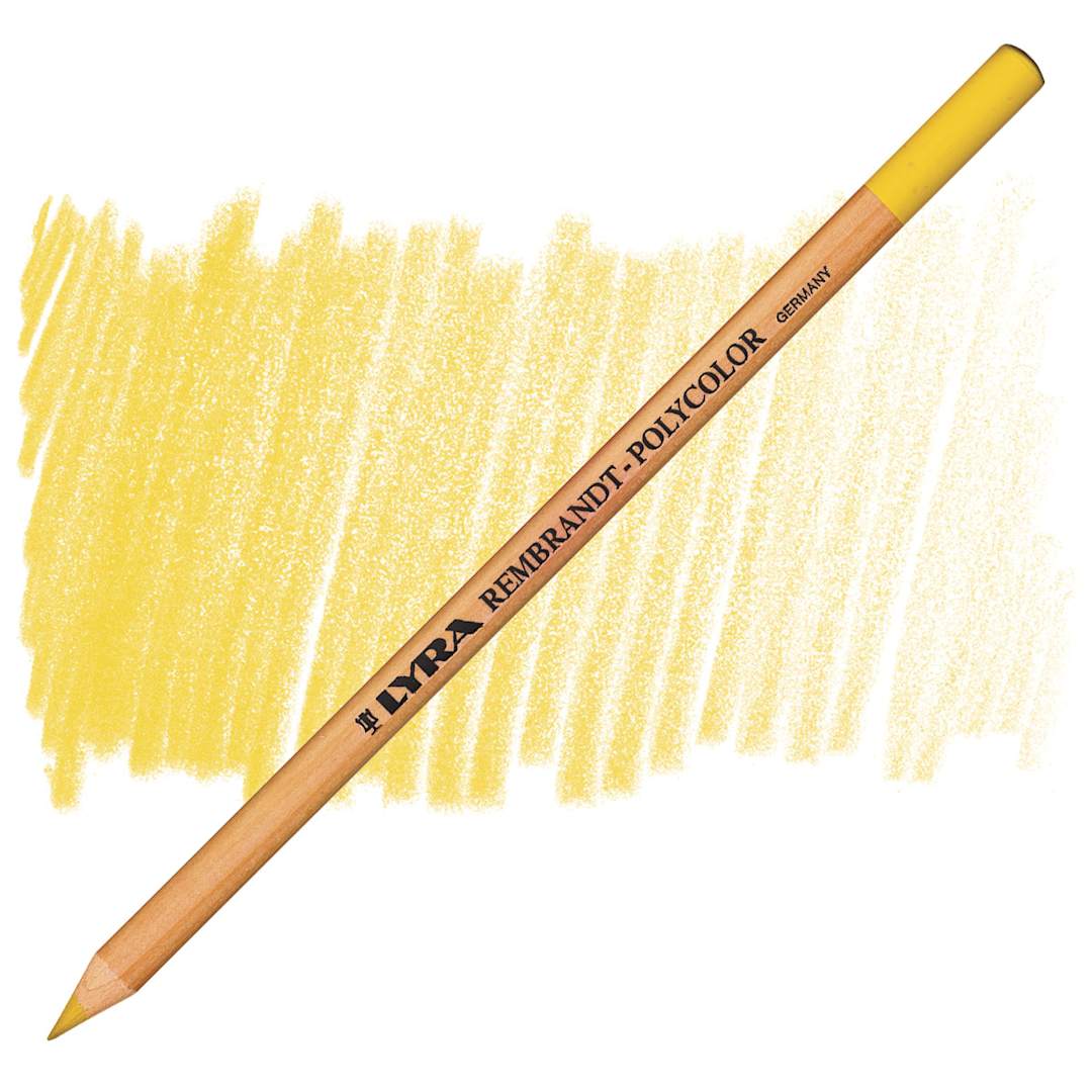 Open in modal - Lyra Rembrandt Polycolor Premium Oil-Based Colored Pencil - Raw Sienna pencil and swatch