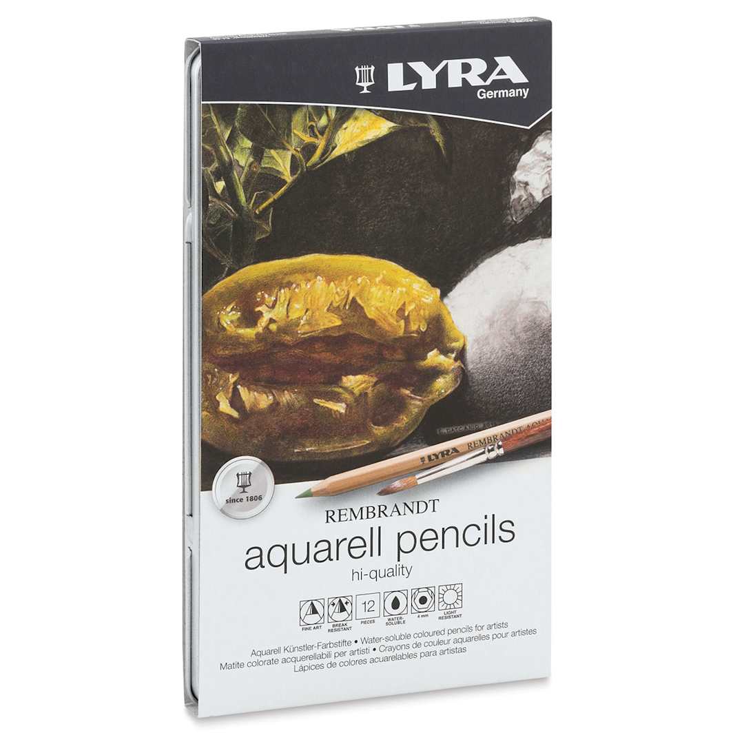 Open in modal - Lyra Rembrandt Aquarell Pencil Sets - Front of package of 12 Pencils