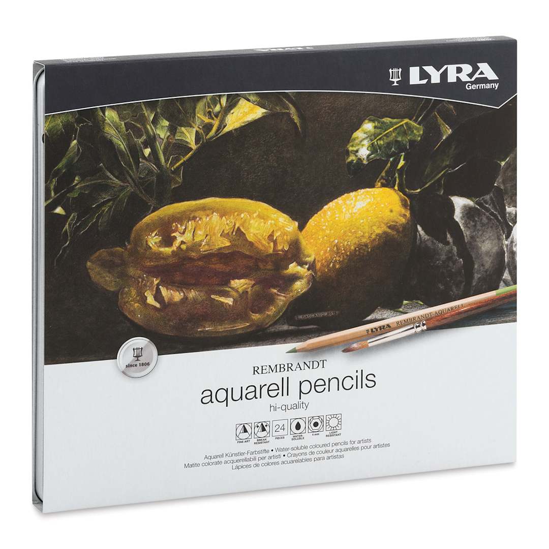Open in modal - Lyra Rembrandt Aquarell Pencil Sets - Front of package of 24 Pencils