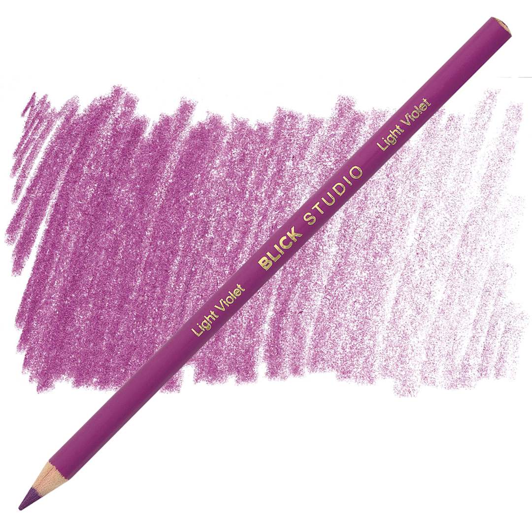 Open in modal - Blick Studio Artists' Colored Pencil - Light Violet pencil and swatch