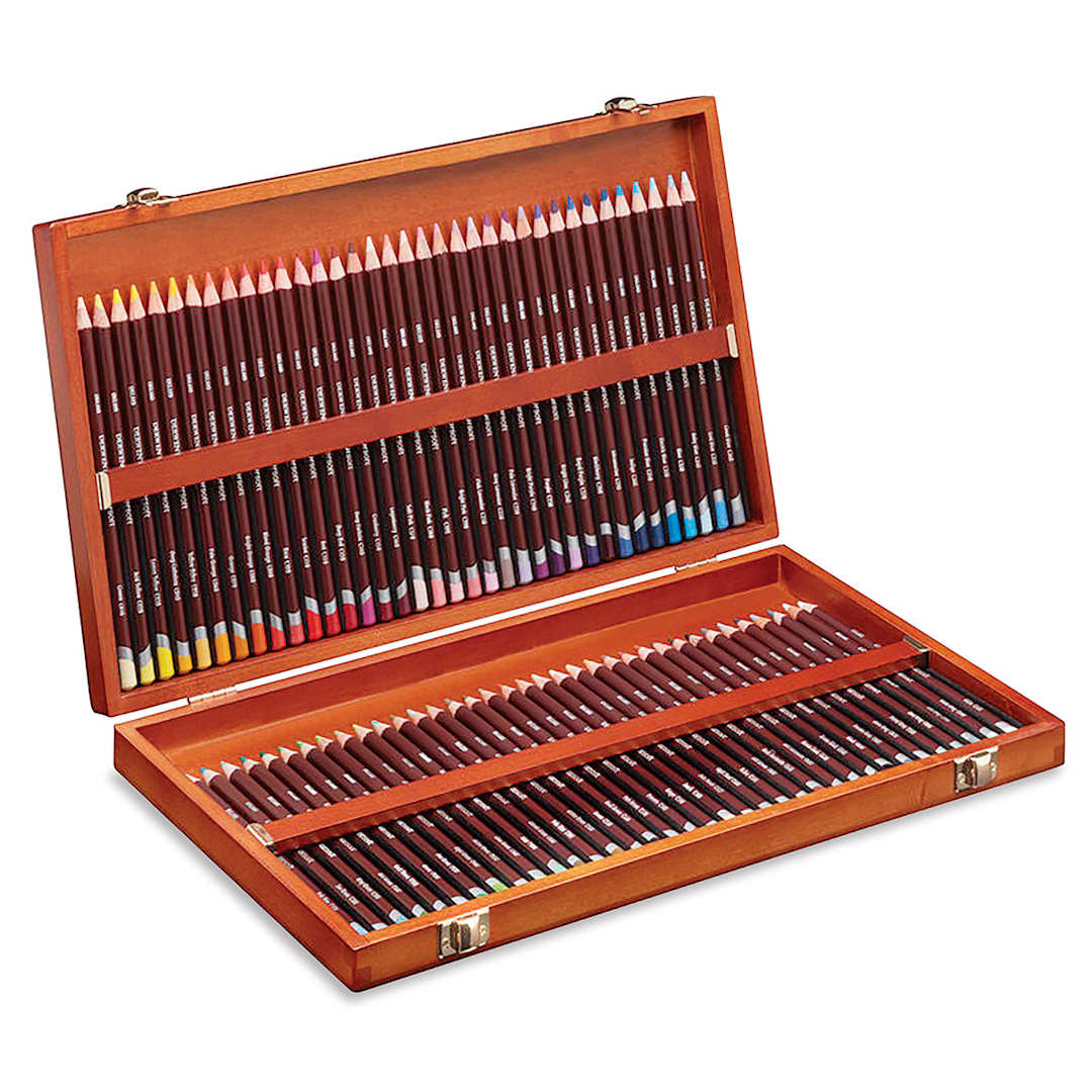 Open in modal - Derwent Coloursoft Pencil Set - Assorted Colors, Wood Box, Set of 72