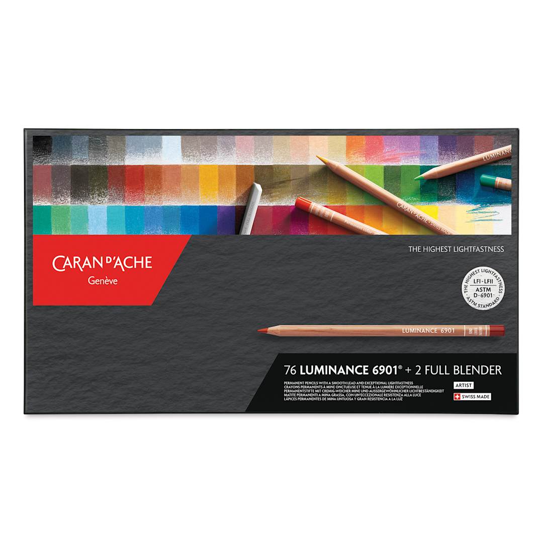 Open in modal - Luminance Colored Pencil Set - Assorted Colors, Set of 76 front of box