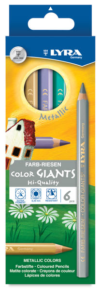 Open in modal - Lyra Color Giant Sets - Front of package of 6 Metallic Colors