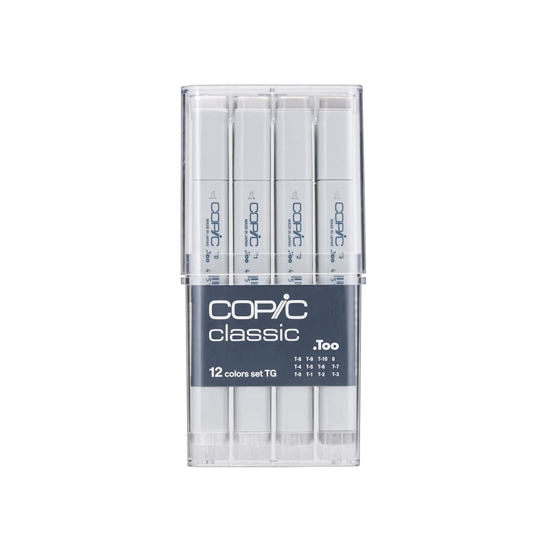 Open in modal - Copic Classic Marker - Set of 12, Toner Gray