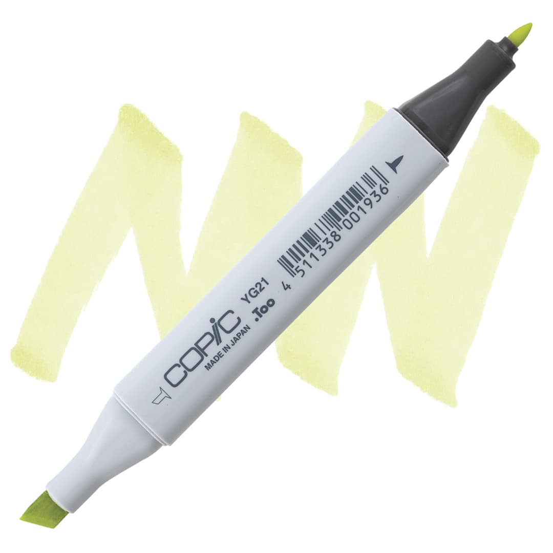 Open in modal - Copic Classic Marker - Anise YG21 marker and swatch
