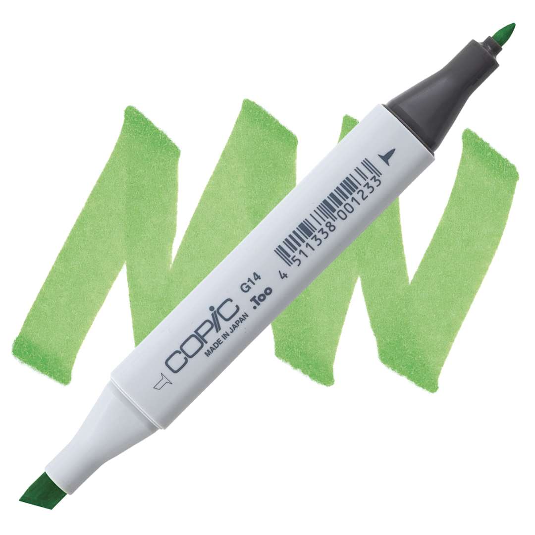 Open in modal - Copic Classic Marker - Apple Green G14 marker and swatch