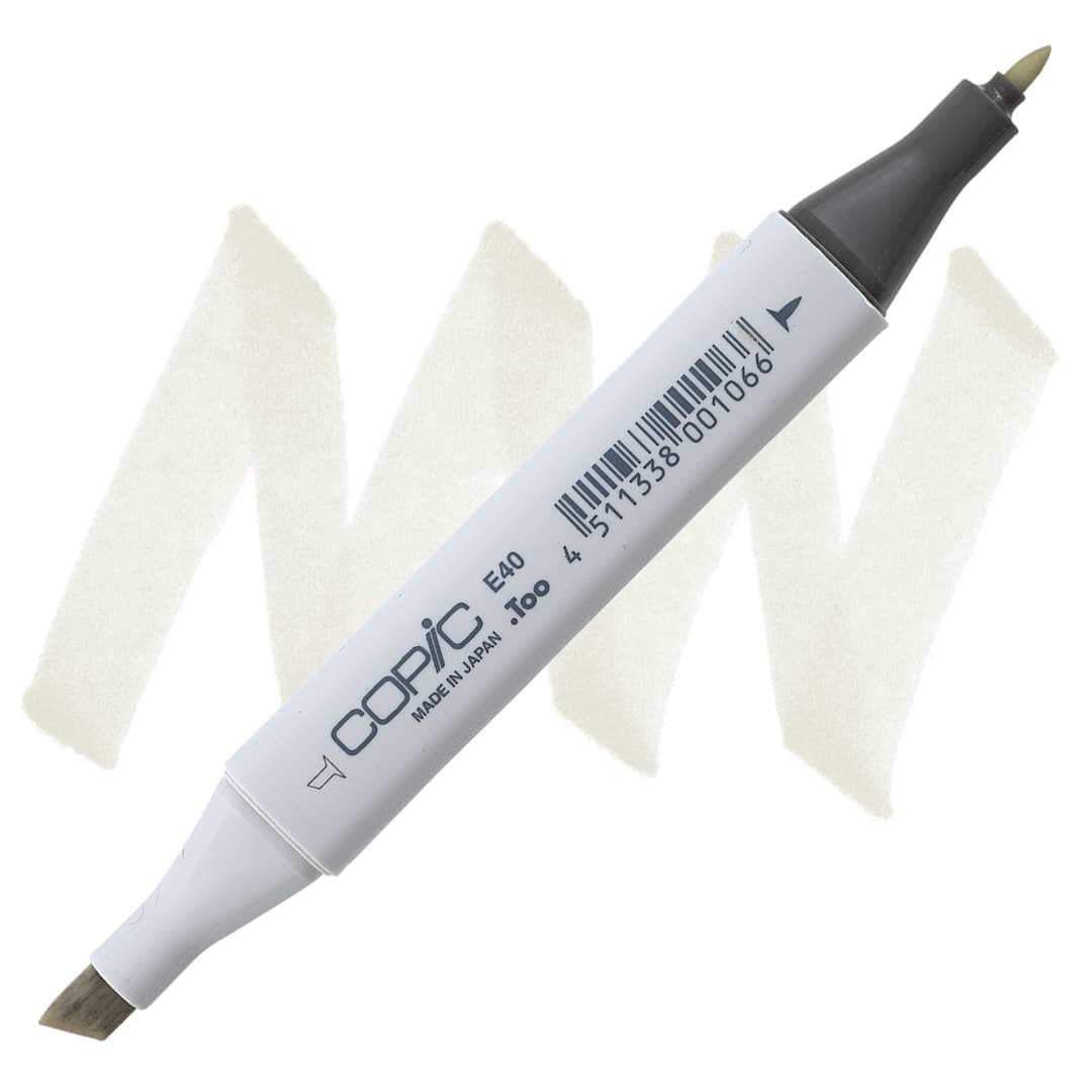 Open in modal - Copic Classic Marker - Brick White E40 marker and swatch