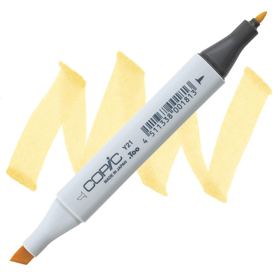 Open in modal - Copic Classic Marker - Buttercup Y21 marker and swatch
