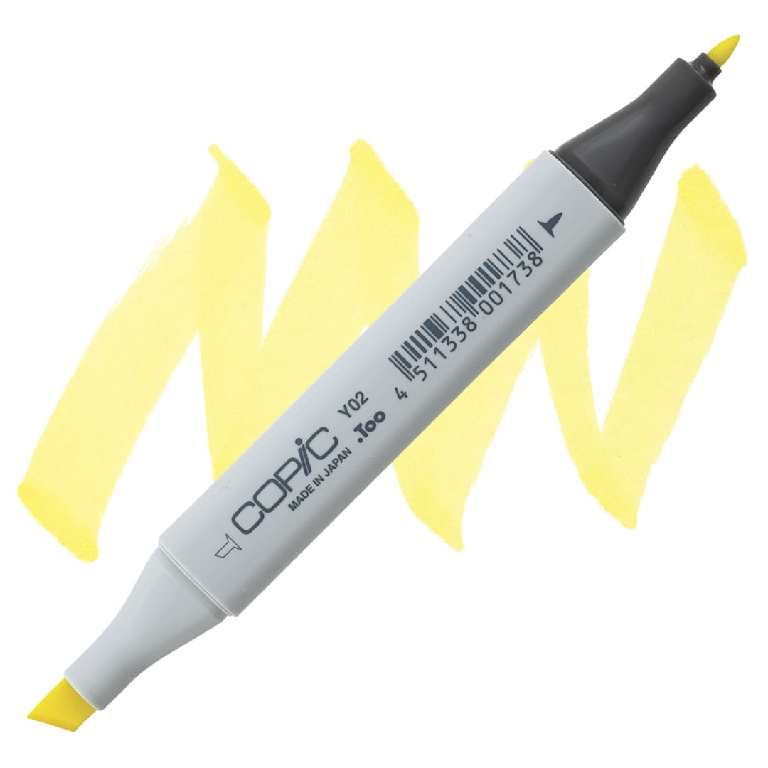 Open in modal - Copic Classic Marker - Canary Yellow Y02 marker and swatch