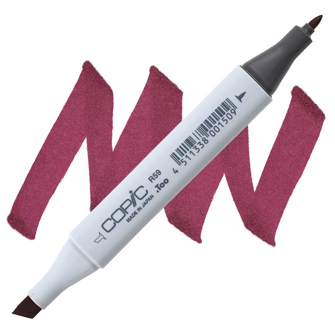 Open in modal - Copic Classic Marker - Cardinal R59 marker and swatch