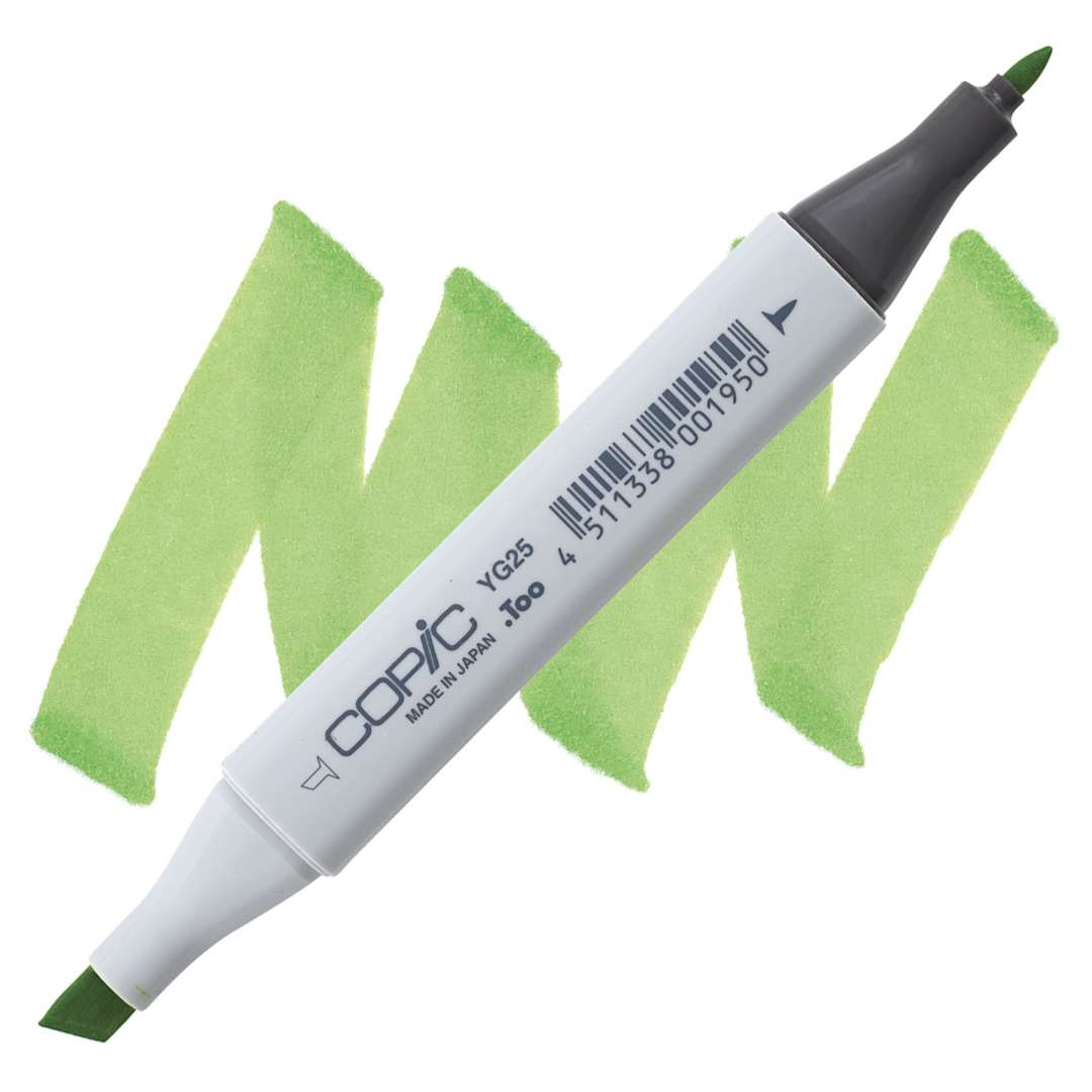Open in modal - Copic Classic Marker - Celadon Green YG25 marker and swatch