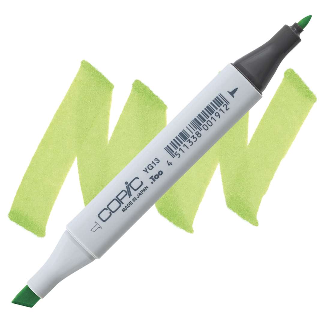 Open in modal - Copic Classic Marker - Chartreuse YG13 marker and swatch