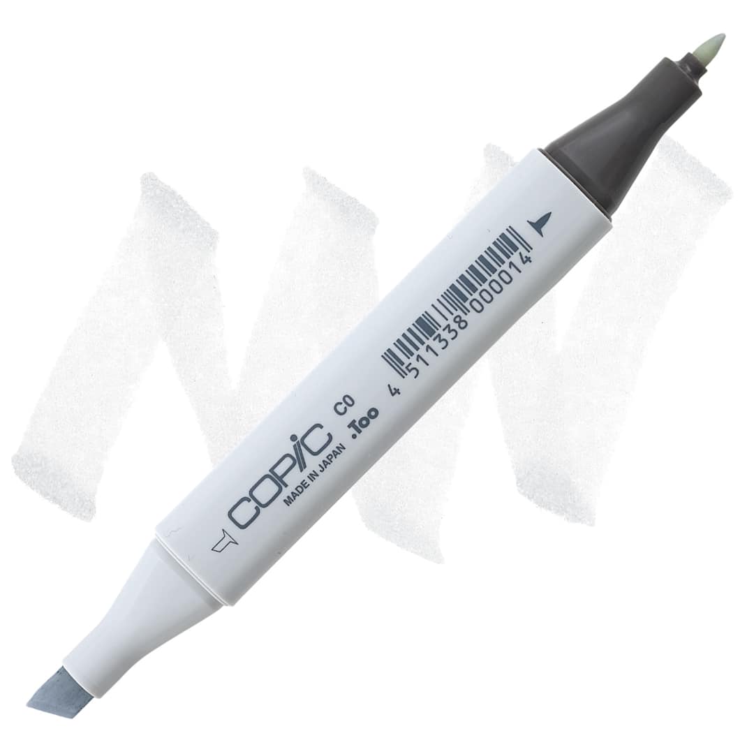 Open in modal - Copic Classic Marker - Cool Gray C-0 marker and swatch