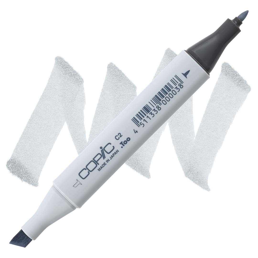 Open in modal - Copic Classic Marker - Cool Gray C-2 marker and swatch
