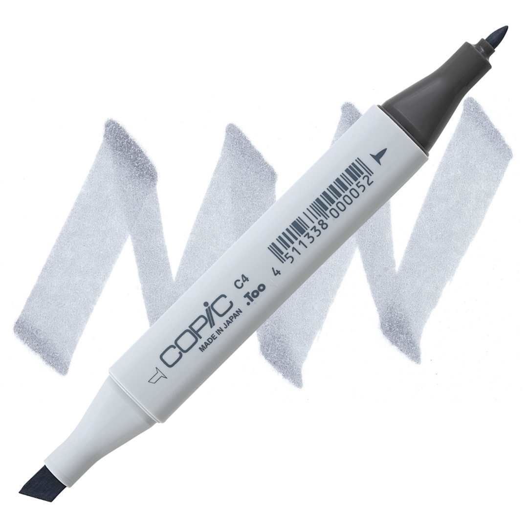 Open in modal - Copic Classic Marker - Cool Gray C-4 marker and swatch