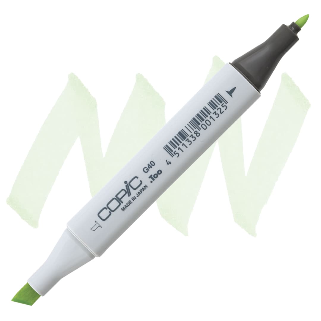 Open in modal - Copic Classic Marker - Dim Green G40 marker and swatch