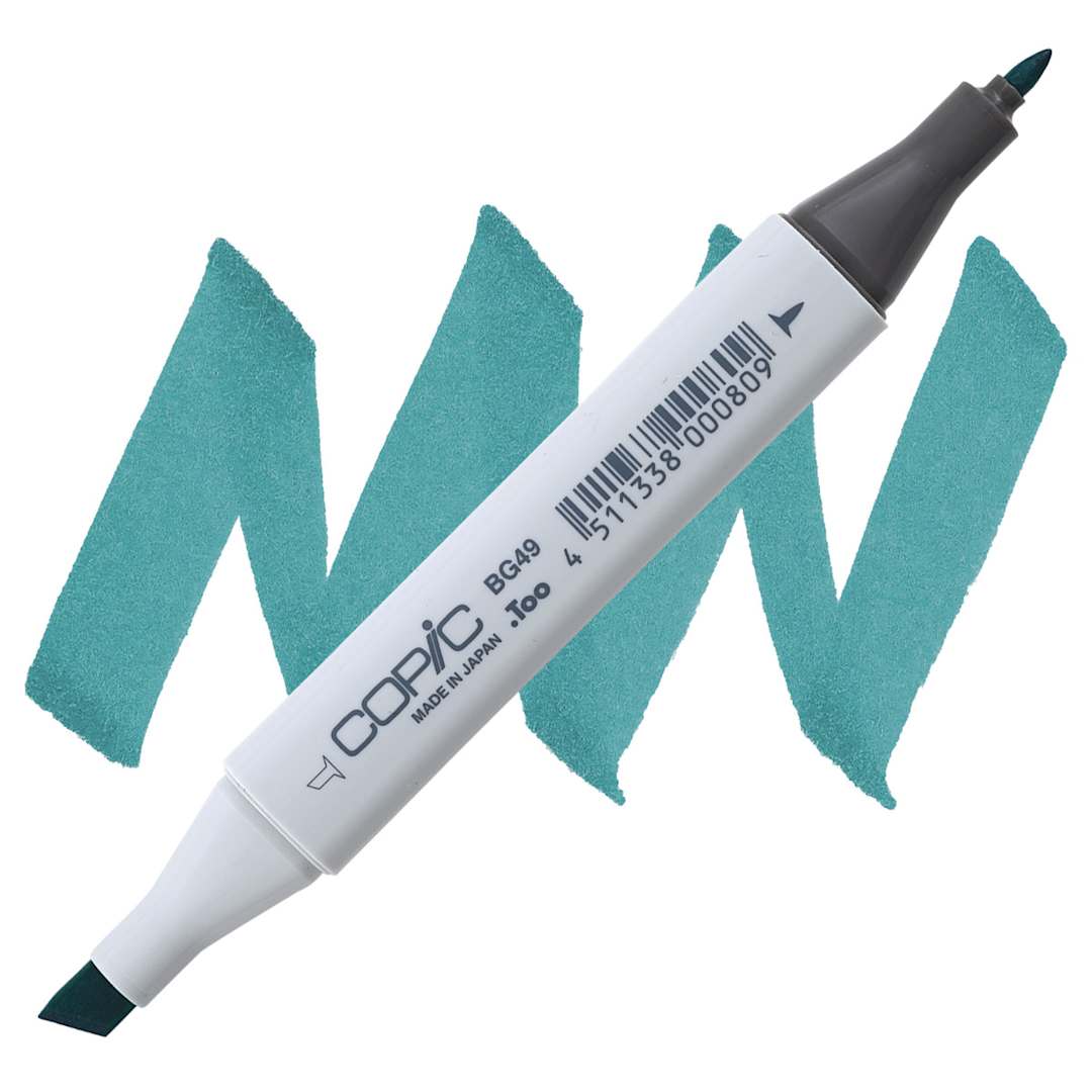 Open in modal - Copic Classic Marker - Duck Blue BG49 marker and swatch