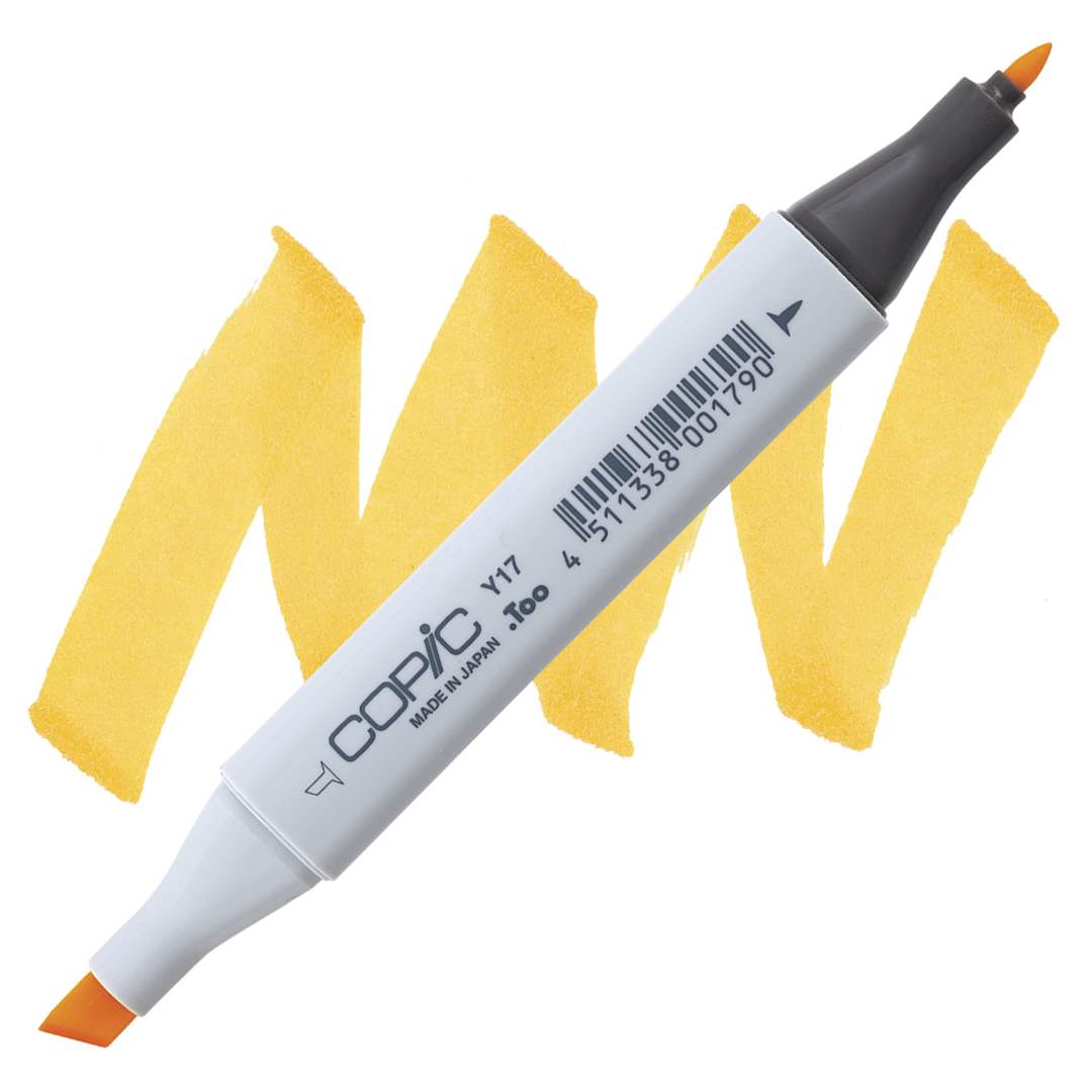 Open in modal - Copic Classic Marker - Golden Yellow Y17 marker and swatch