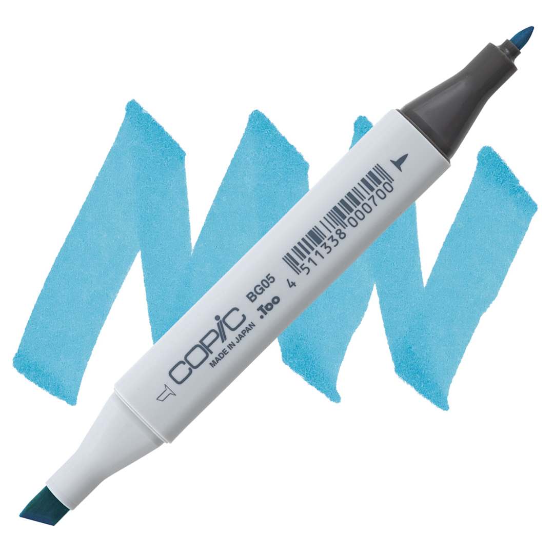 Open in modal - Copic Classic Marker - Holiday Blue BG05 marker and swatch