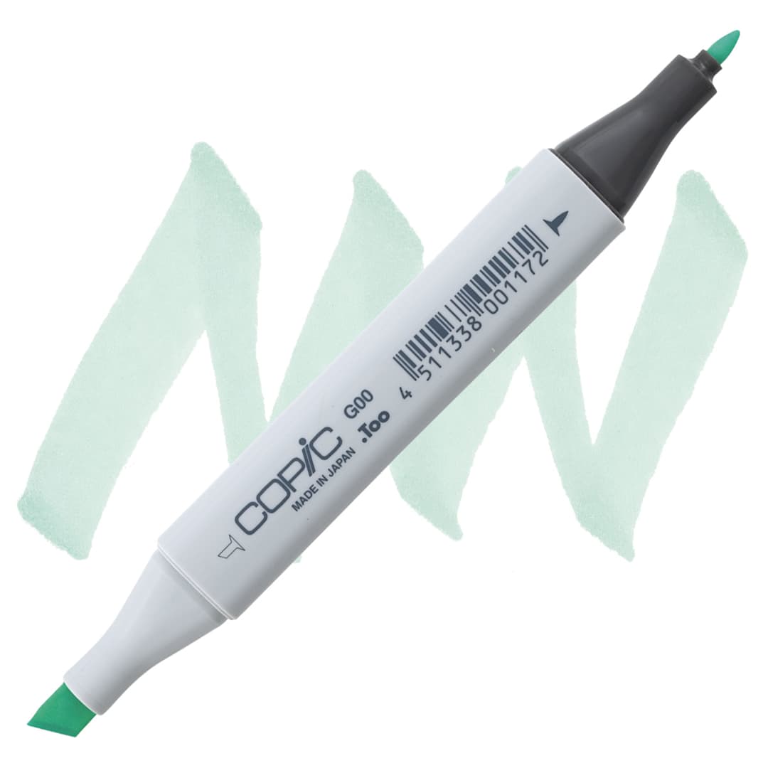 Open in modal - Copic Classic Marker - Jade Green G00 marker and swatch