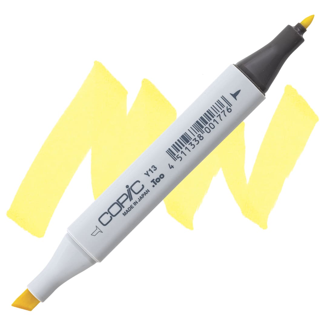 Open in modal - Copic Classic Marker - Lemon Yellow Y13 marker and swatch