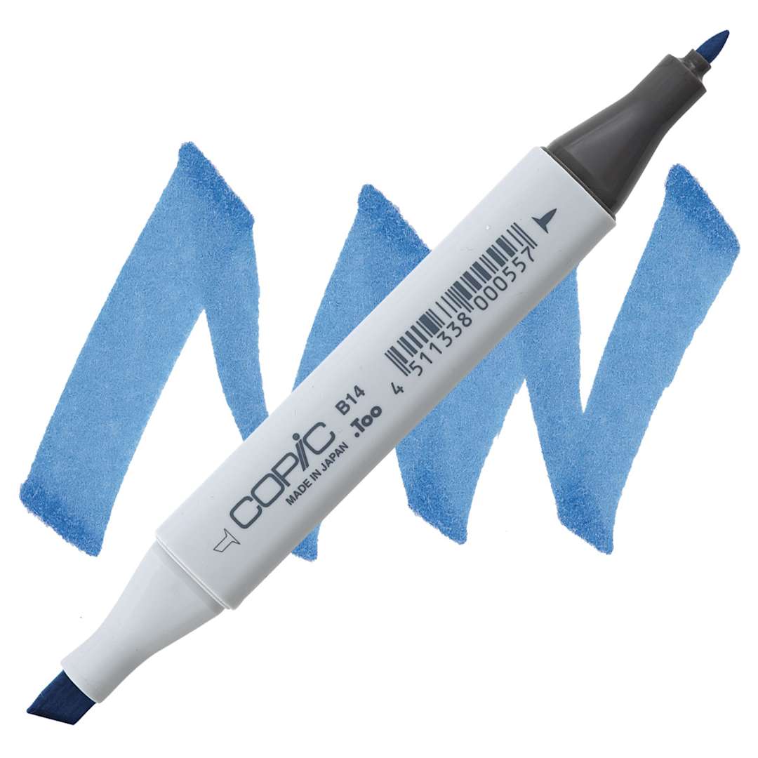 Open in modal - Copic Classic Marker - Light Blue B14 marker and swatch