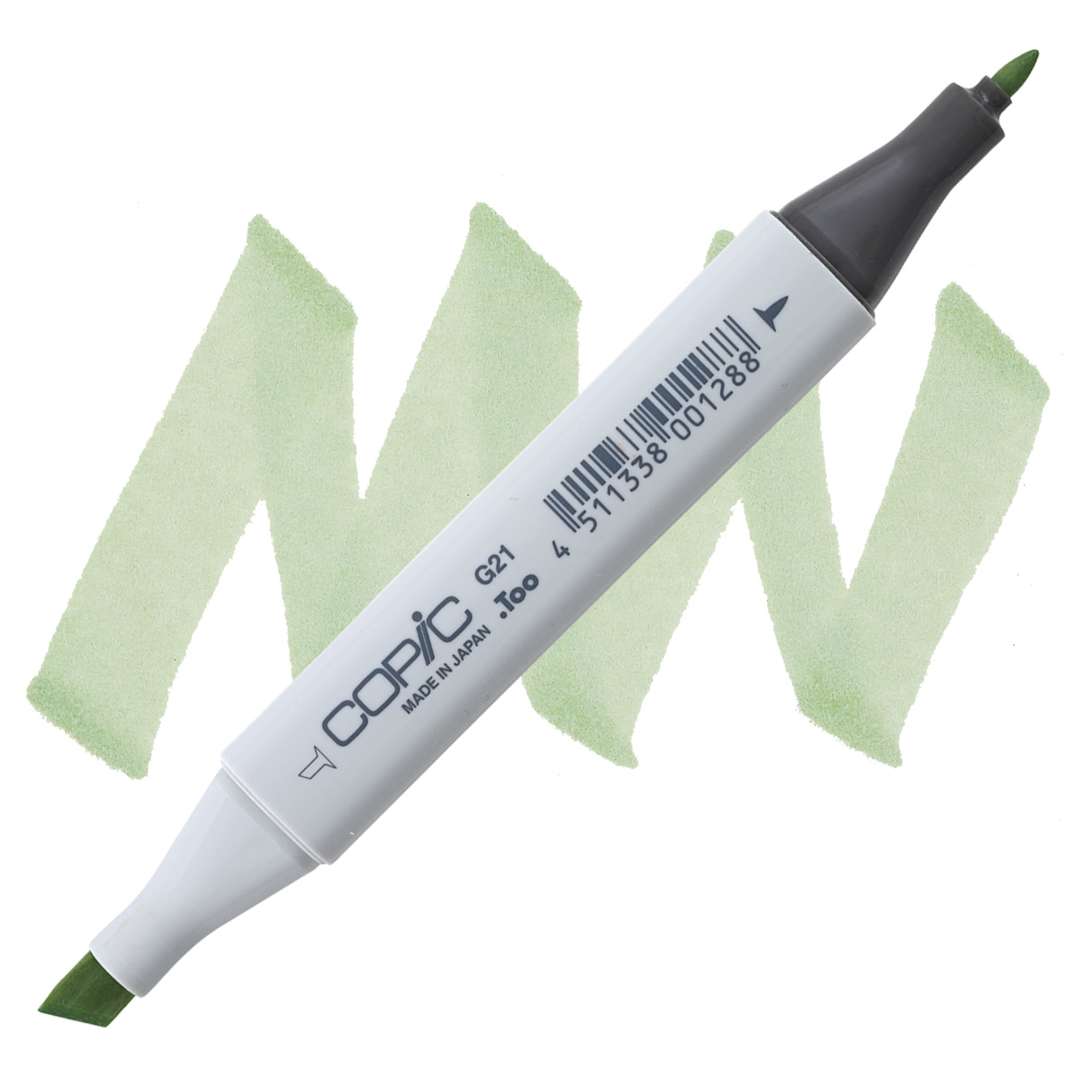 Open in modal - Copic Classic Marker - Lime Green G21 marker and swatch