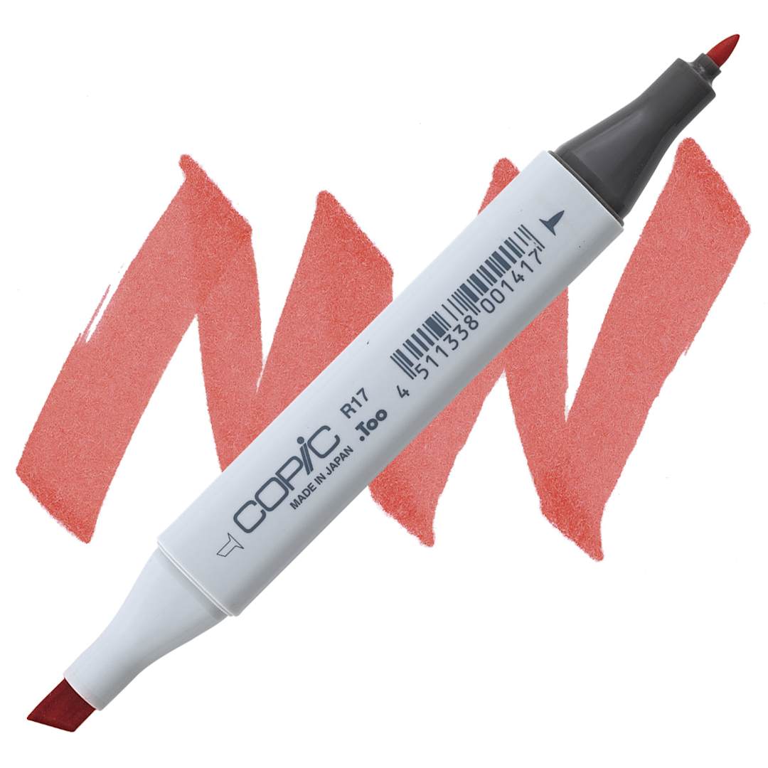 Open in modal - Copic Classic Marker - Lipstick Orange R17 marker and swatch