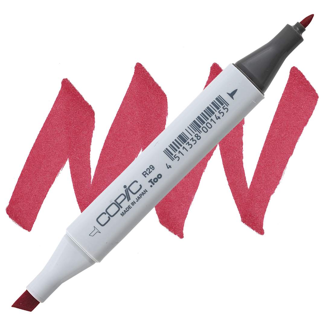 Open in modal - Copic Classic Marker - Lipstick Red R29 marker and swatch
