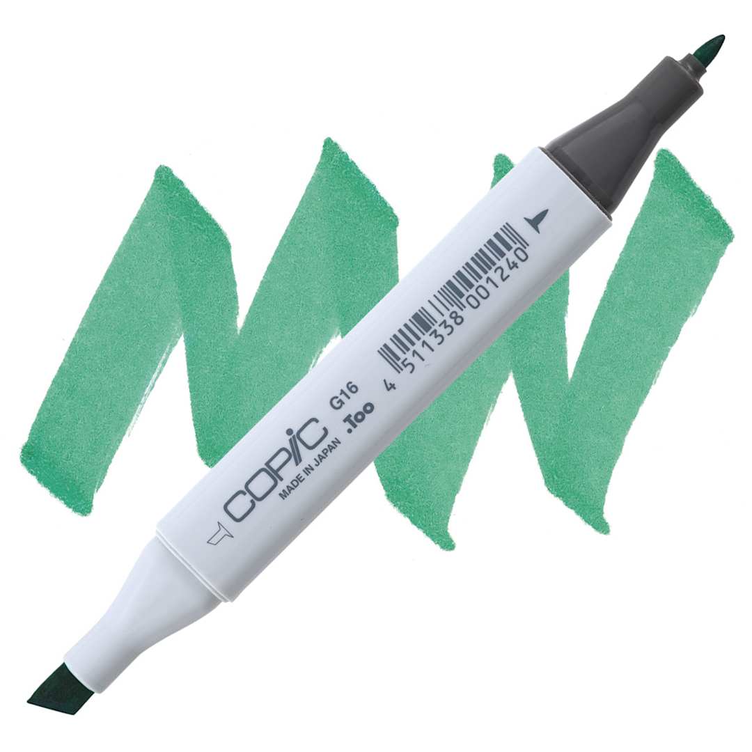 Open in modal - Copic Classic Marker - Malachite G16 marker and swatch