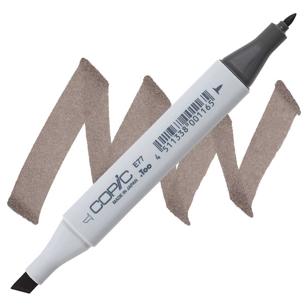 Open in modal - Copic Classic Marker - Maroon E77 marker and swatch