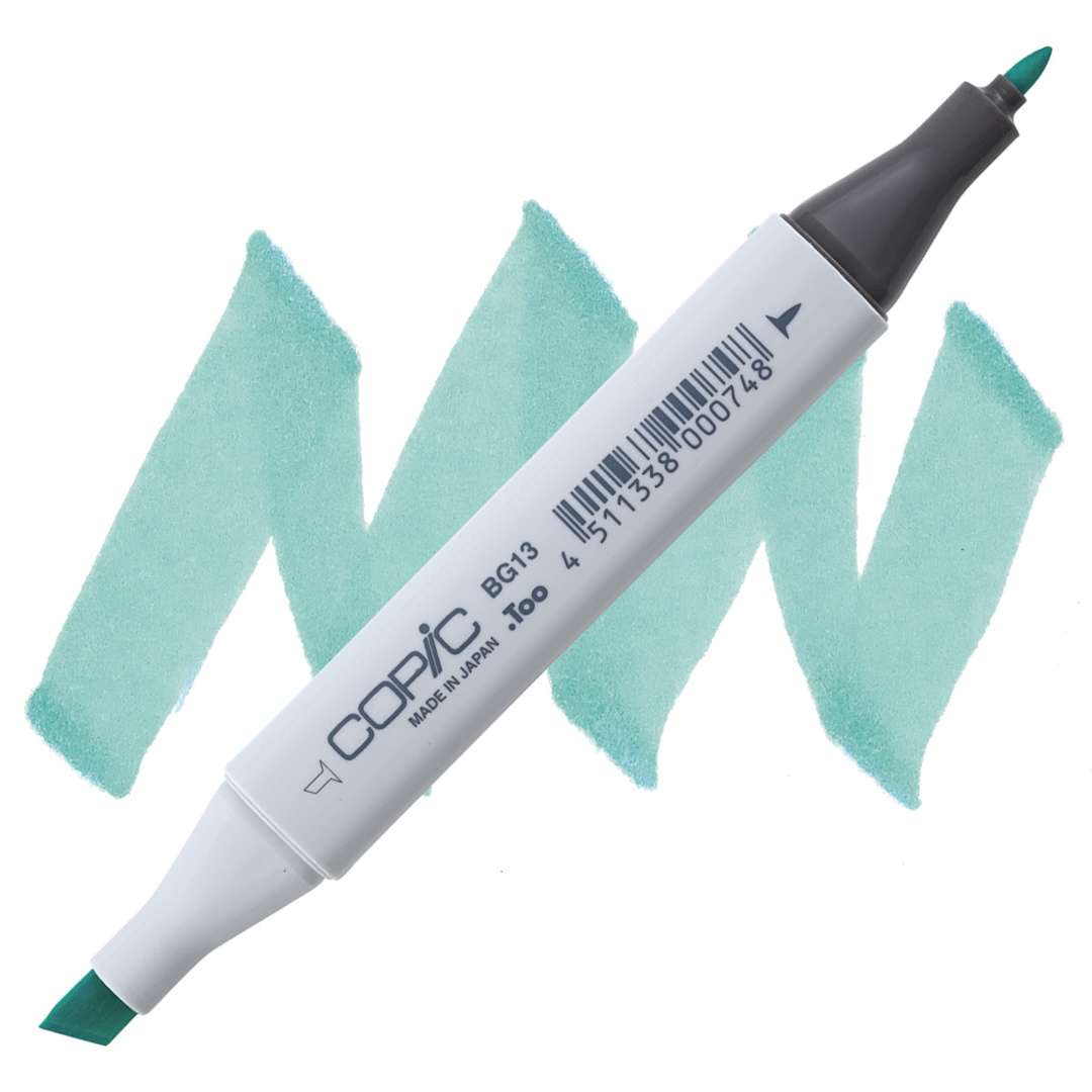 Open in modal - Copic Classic Marker - Mint Green BG13 marker and swatch