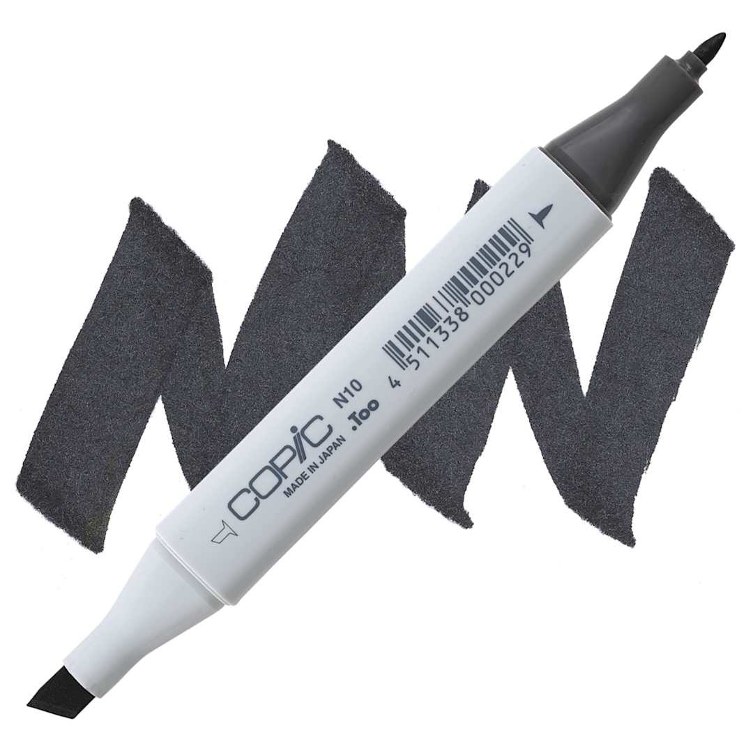 Open in modal - Copic Classic Marker - Neutral Gray N-10 marker and swatch