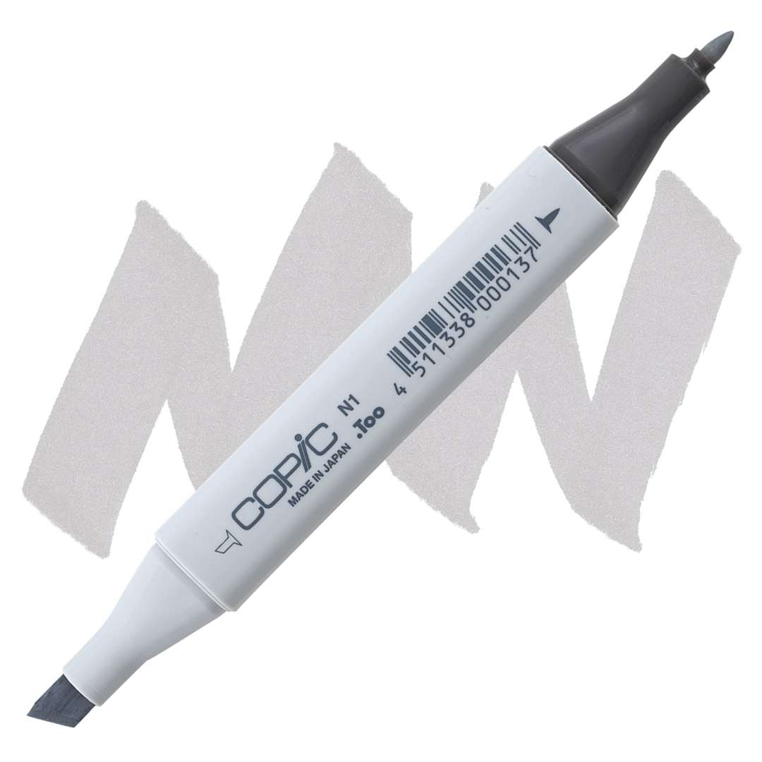 Open in modal - Copic Classic Marker - Neutral Gray N-1 marker and swatch