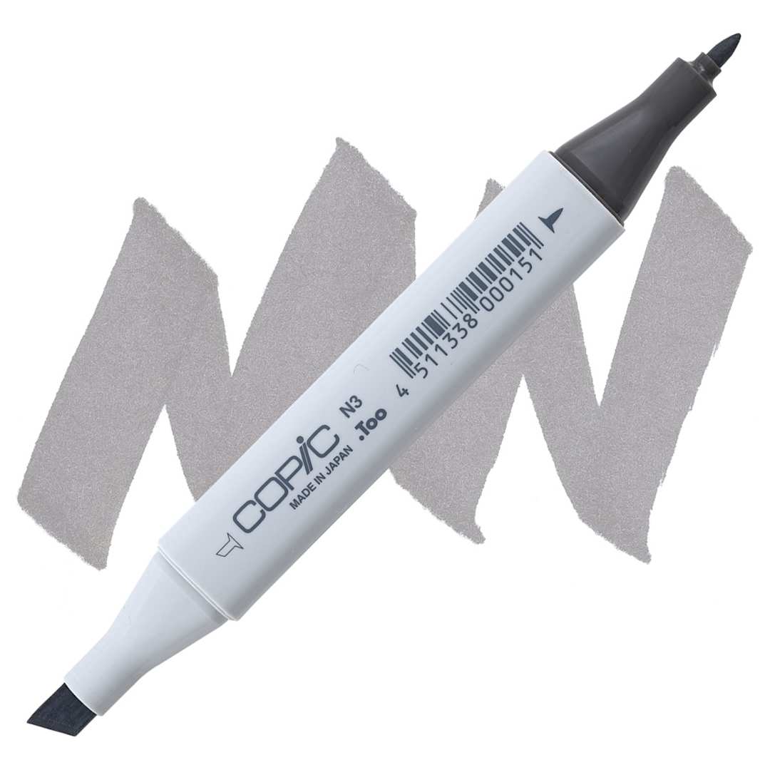 Open in modal - Copic Classic Marker - Neutral Gray N-3 marker and swatch