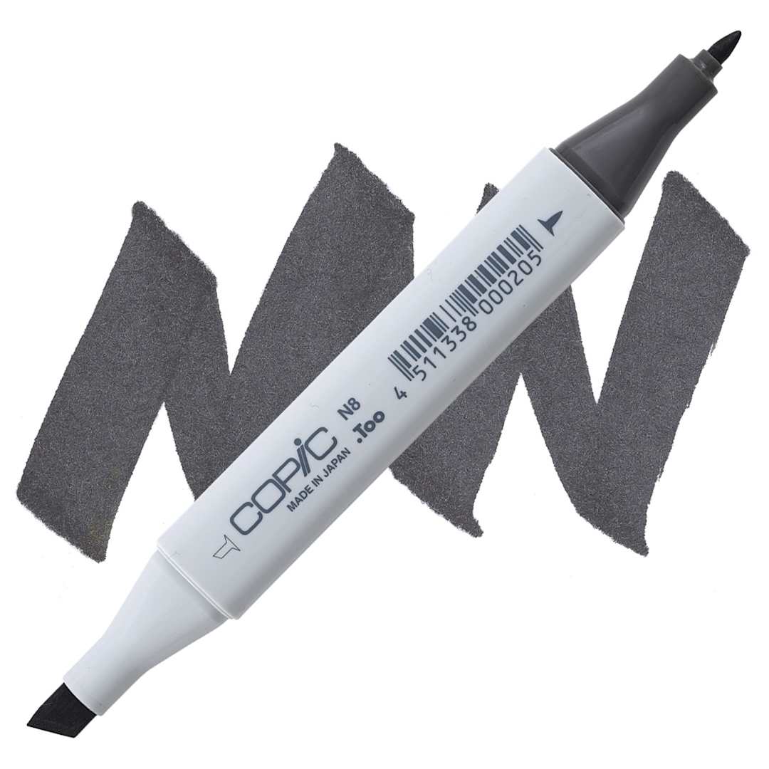 Open in modal - Copic Classic Marker - Neutral Gray N-8 marker and swatch