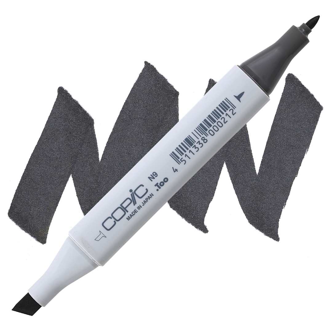 Open in modal - Copic Classic Marker - Neutral Gray N-9 marker and swatch