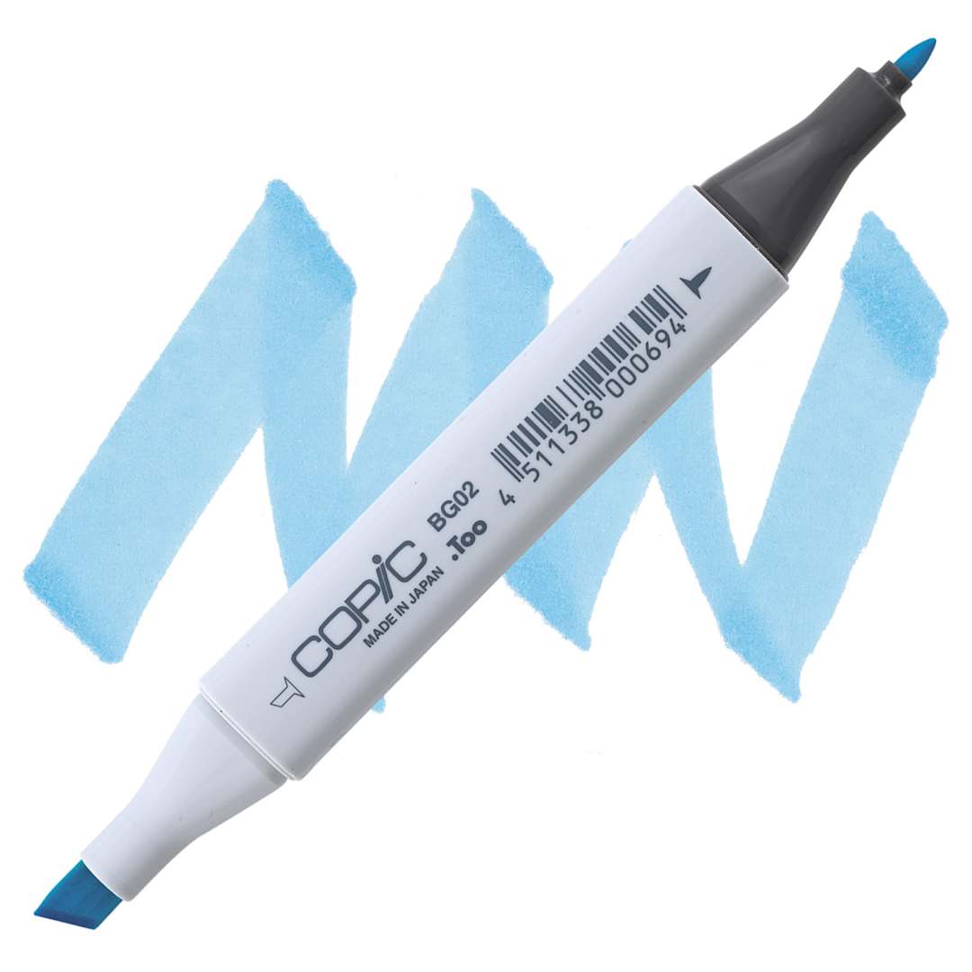 Open in modal - Copic Classic Marker - New Blue BG02 marker and swatch