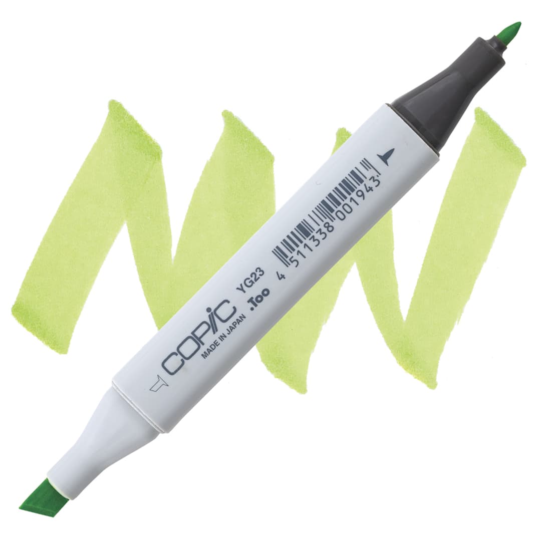 Open in modal - Copic Classic Marker - New Leaf YG23 marker and swatch