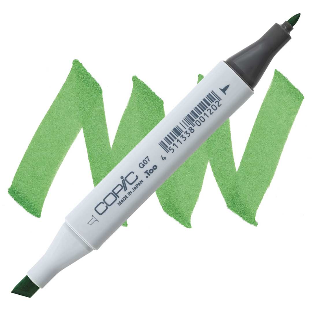 Open in modal - Copic Classic Marker - Nile Green G07 marker and swatch