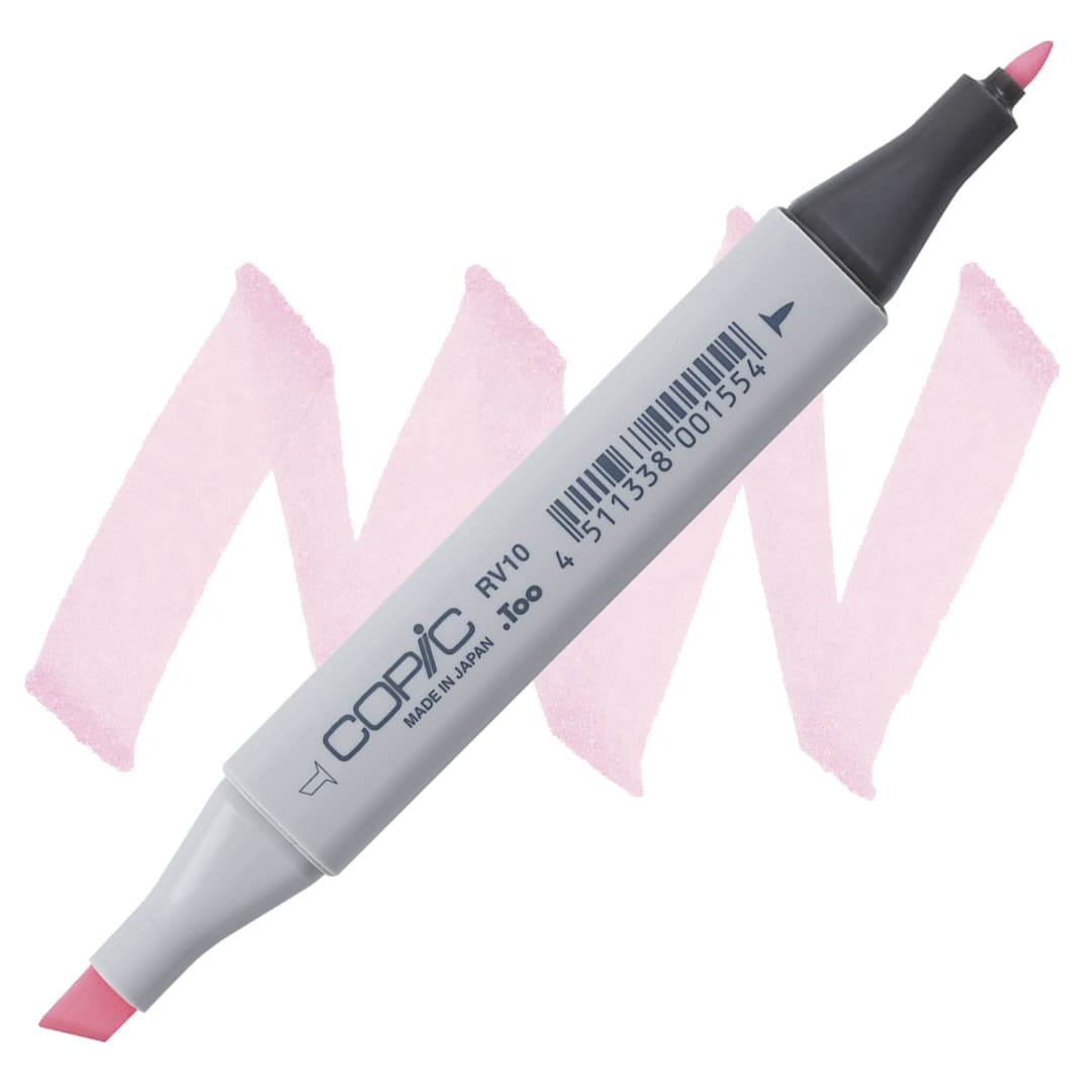 Open in modal - Copic Classic Marker - Pale Pink RV10 marker and swatch