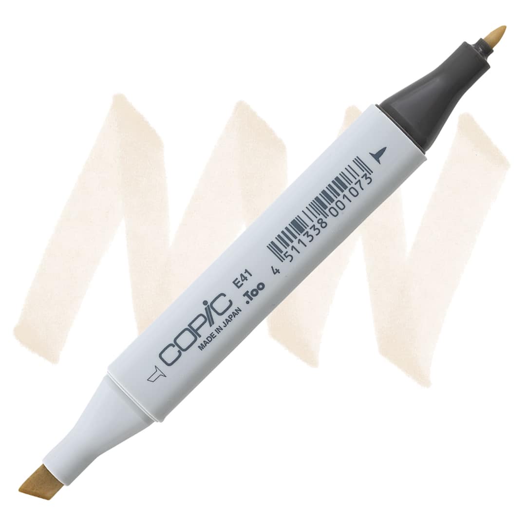Open in modal - Copic Classic Marker - Pearl White E41 marker and swatch