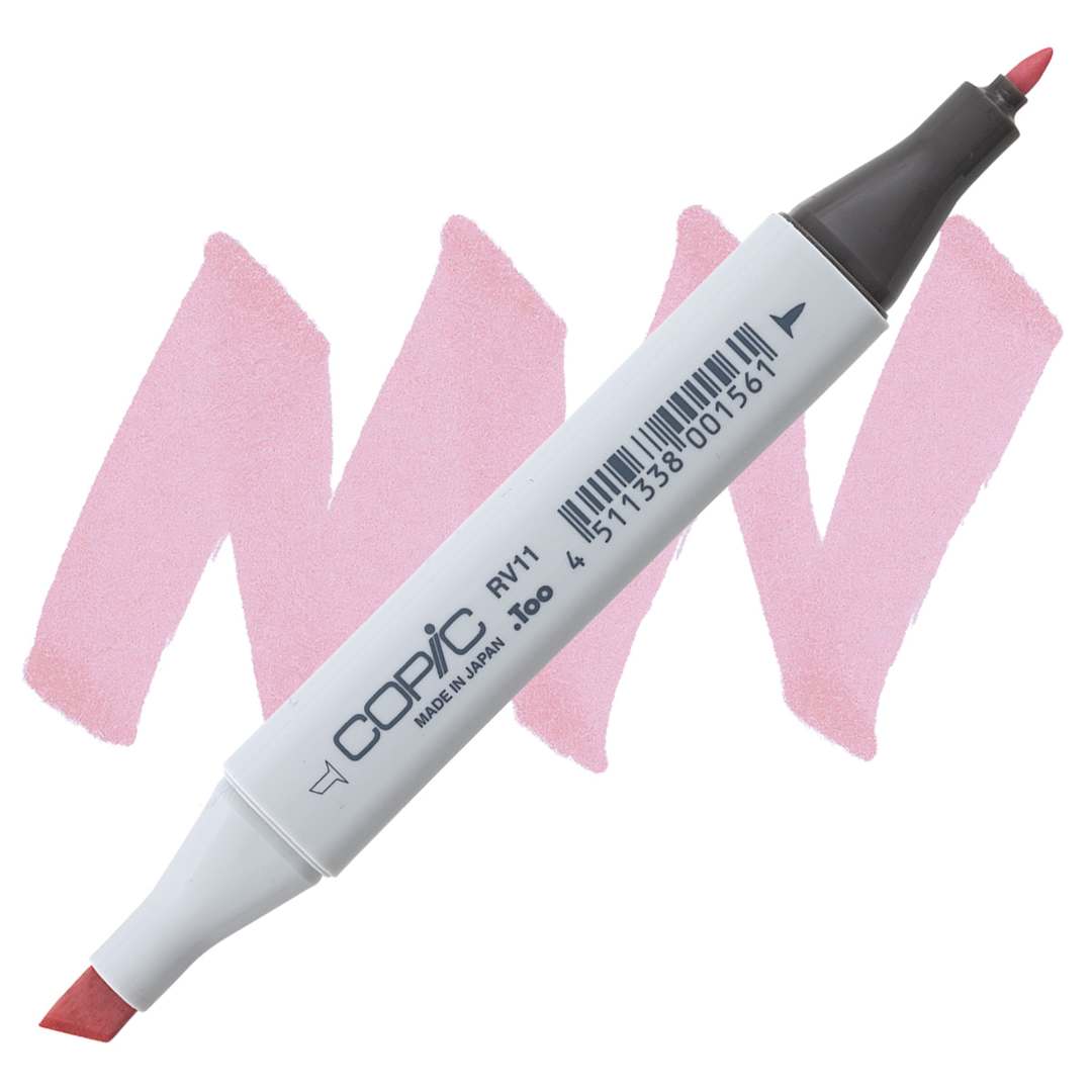 Open in modal - Copic Classic Marker - Pink RV11 marker and swatch