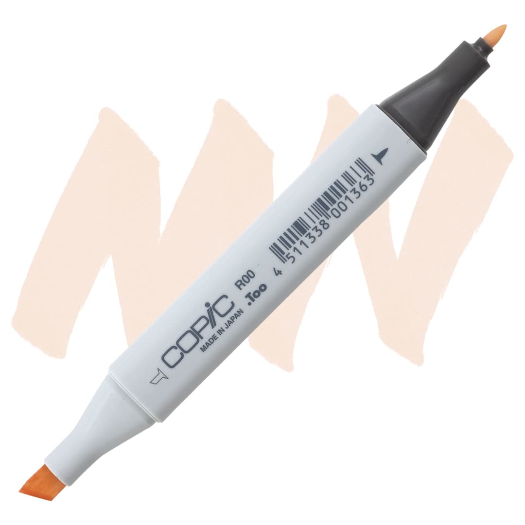 Open in modal - Copic Classic Marker - Pinkish White R00 marker and swatch