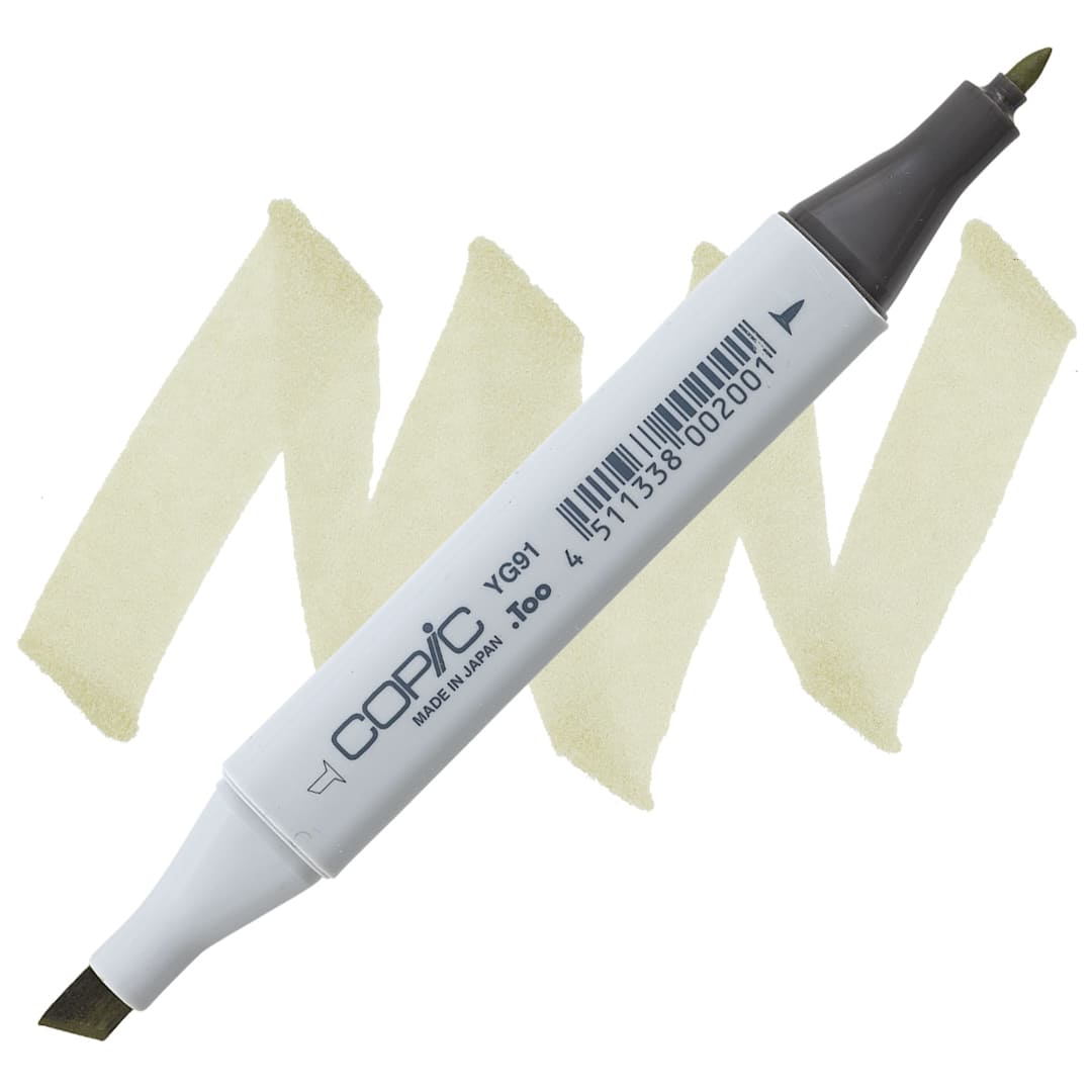 Open in modal - Copic Classic Marker - Putty YG91 marker and swatch