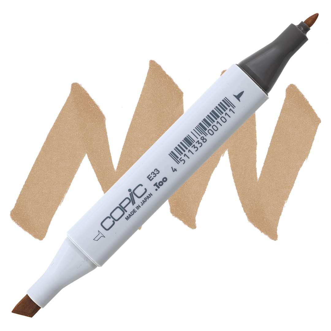 Open in modal - Copic Classic Marker - Sand E33 marker and swatch