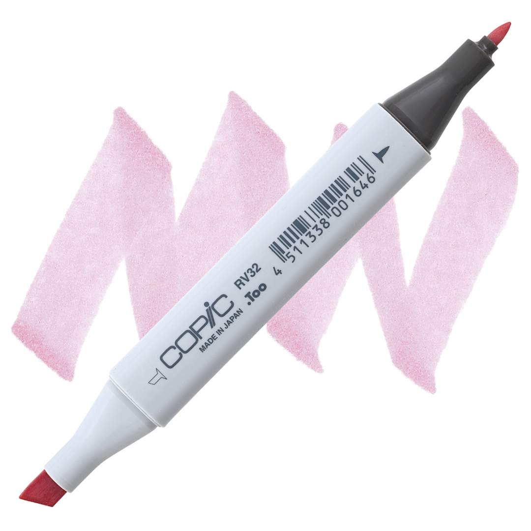 Open in modal - Copic Classic Marker - Shadow Pink RV32 marker and swatch