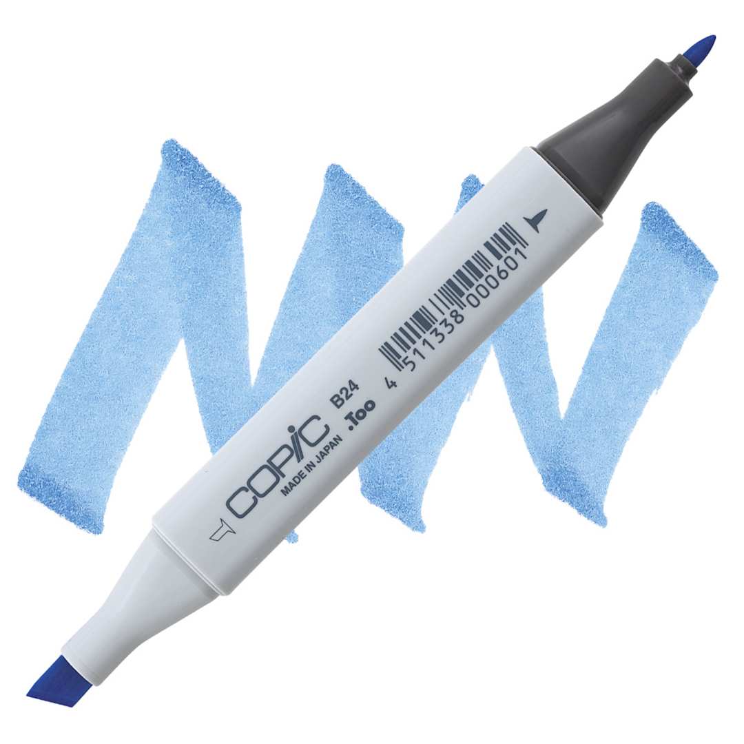 Open in modal - Copic Classic Marker - Sky Blue B24 marker and swatch